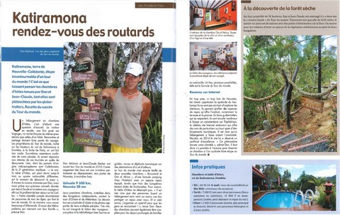 la presse parle du gîte du tour du monde noumea 